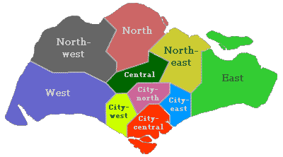 Singapore Map Zones